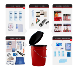 Bucket Survival Kit (size: 19)