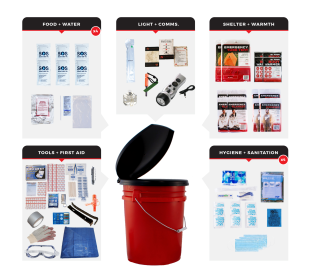 Bucket Survival Kit (size: 22)