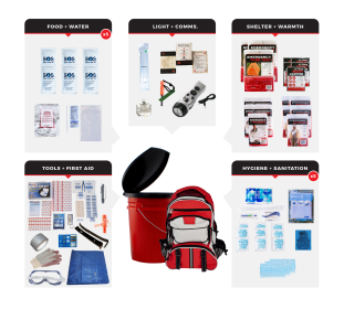 Bucket Survival Kit (size: 26)