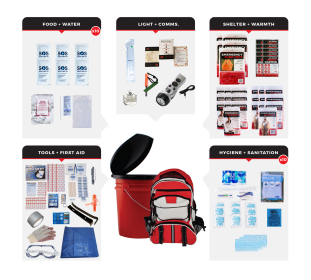 Bucket Survival Kit (size: 46)