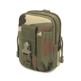 Tactical MOLLE Military Pouch Waist Bag for Hiking and Outdoor Activities (Color: Camo)
