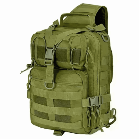 Tactical Military Medium Sling Range Bag (Color: Army Green)
